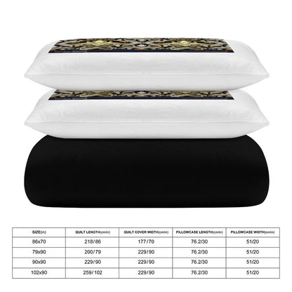 3-Piece Bedding Set-86"×70"/ 218×177cm (Dual-sidede Printing)