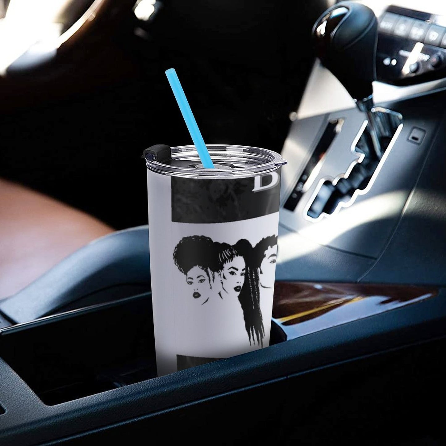 Car Travel Coffee Mug with Lid (All-Over Printing)