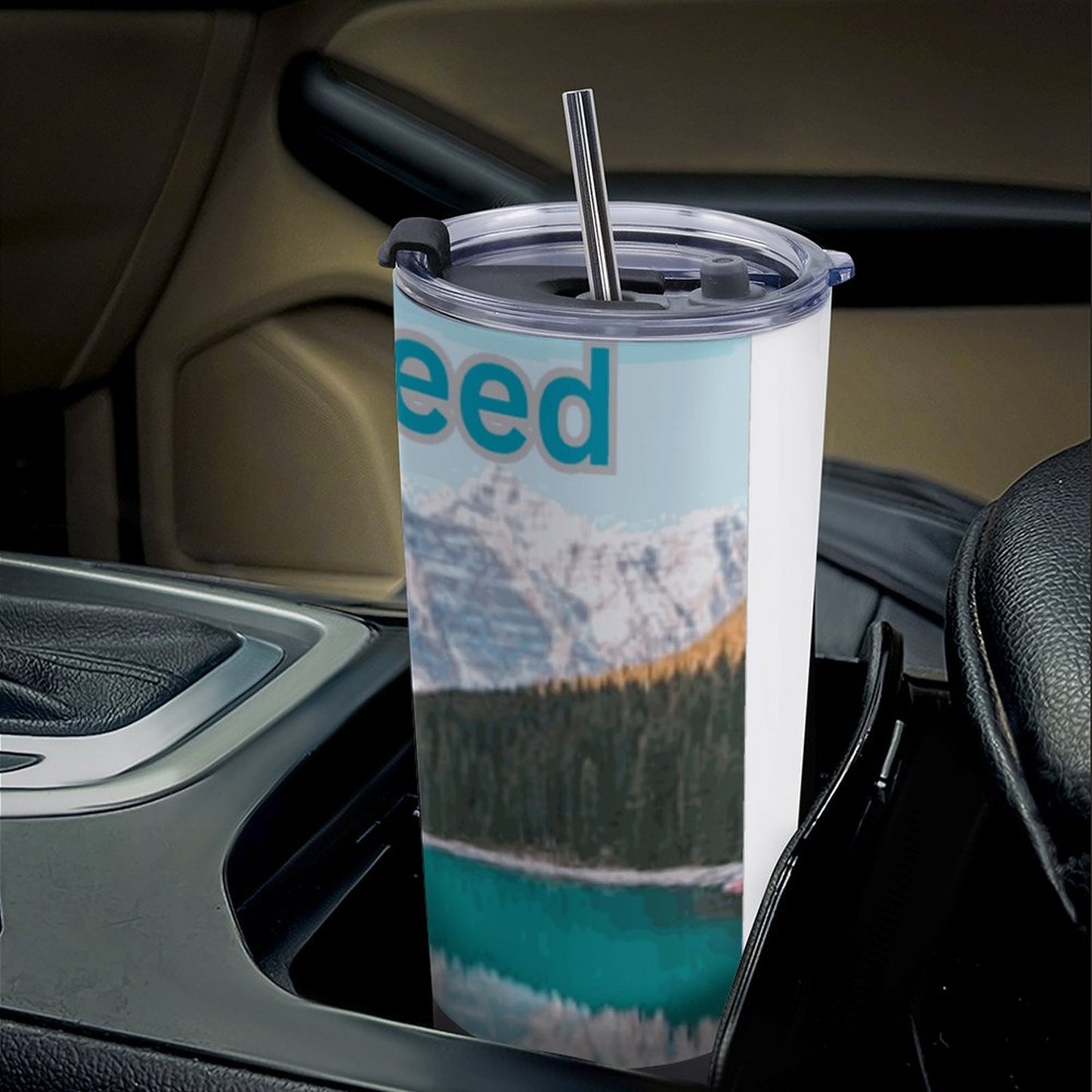 Car Travel Mug Set with Cleaning Kit (590ml/20oz)