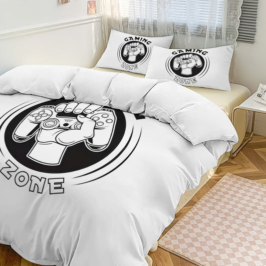 3-Piece Bedding Set-90"x90"/ 229x229cm (Dual-sided Printing)