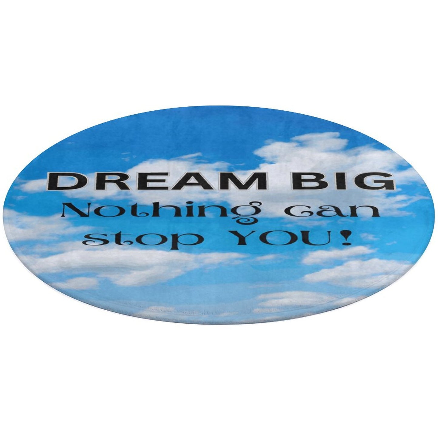 Round Coral Velvet Warm Floor Mat