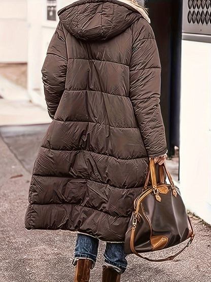 Full Size Zip Up Hooded SHERPA REVERSIBLE Coat (burgundy/black/brown/blue/grey/green)-SMALL-5XL