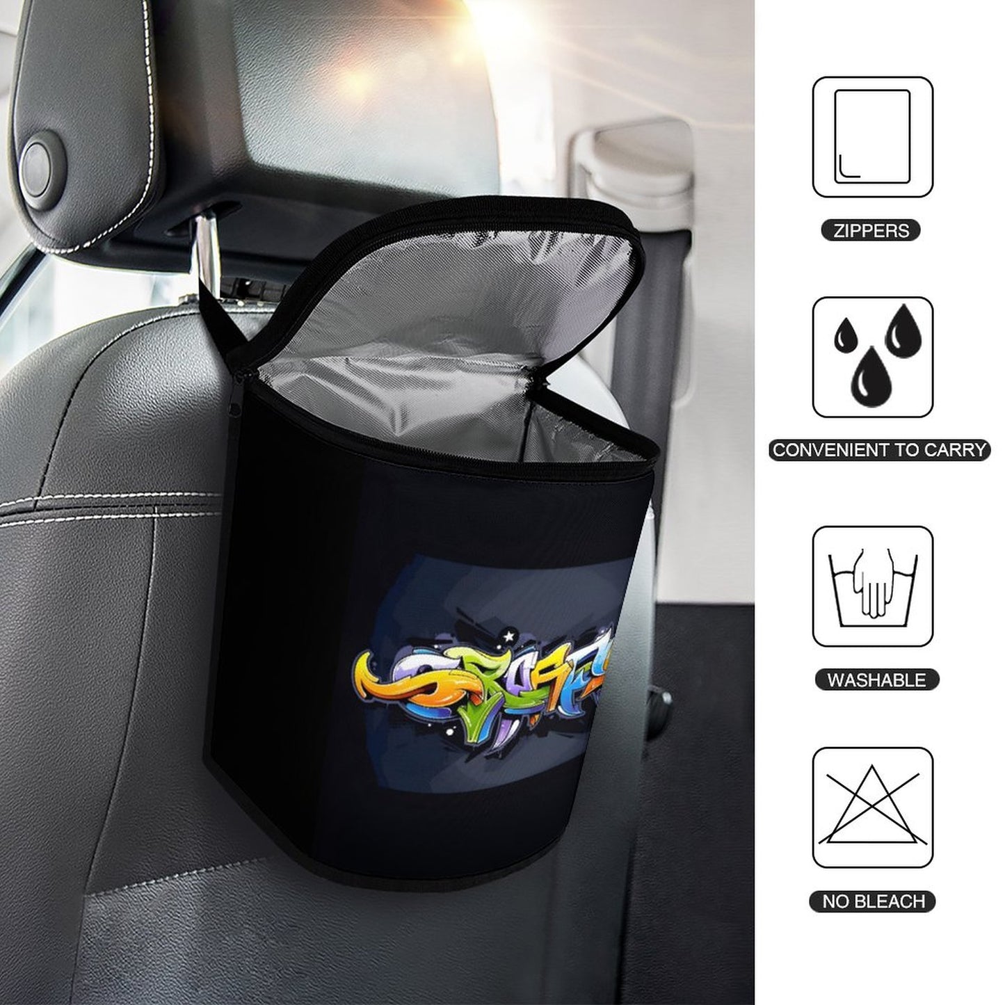 Collapsible Car Trash Bin