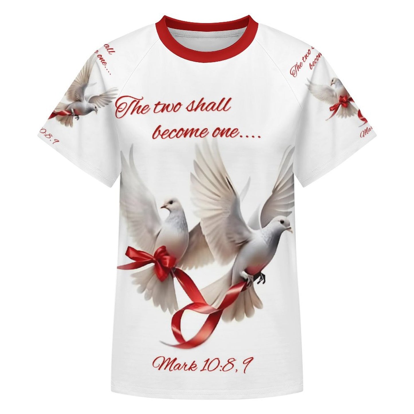 180gsm Women's Raglan T-shirt(All-Over Printing)