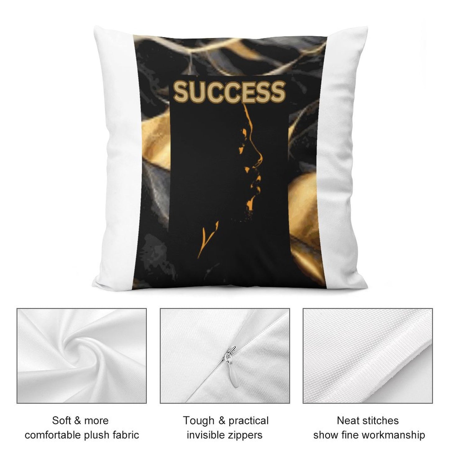 Picture on Plush Pillow Case  (Pillow Excluded, Set of 2, Different Pics on 2 Sides)