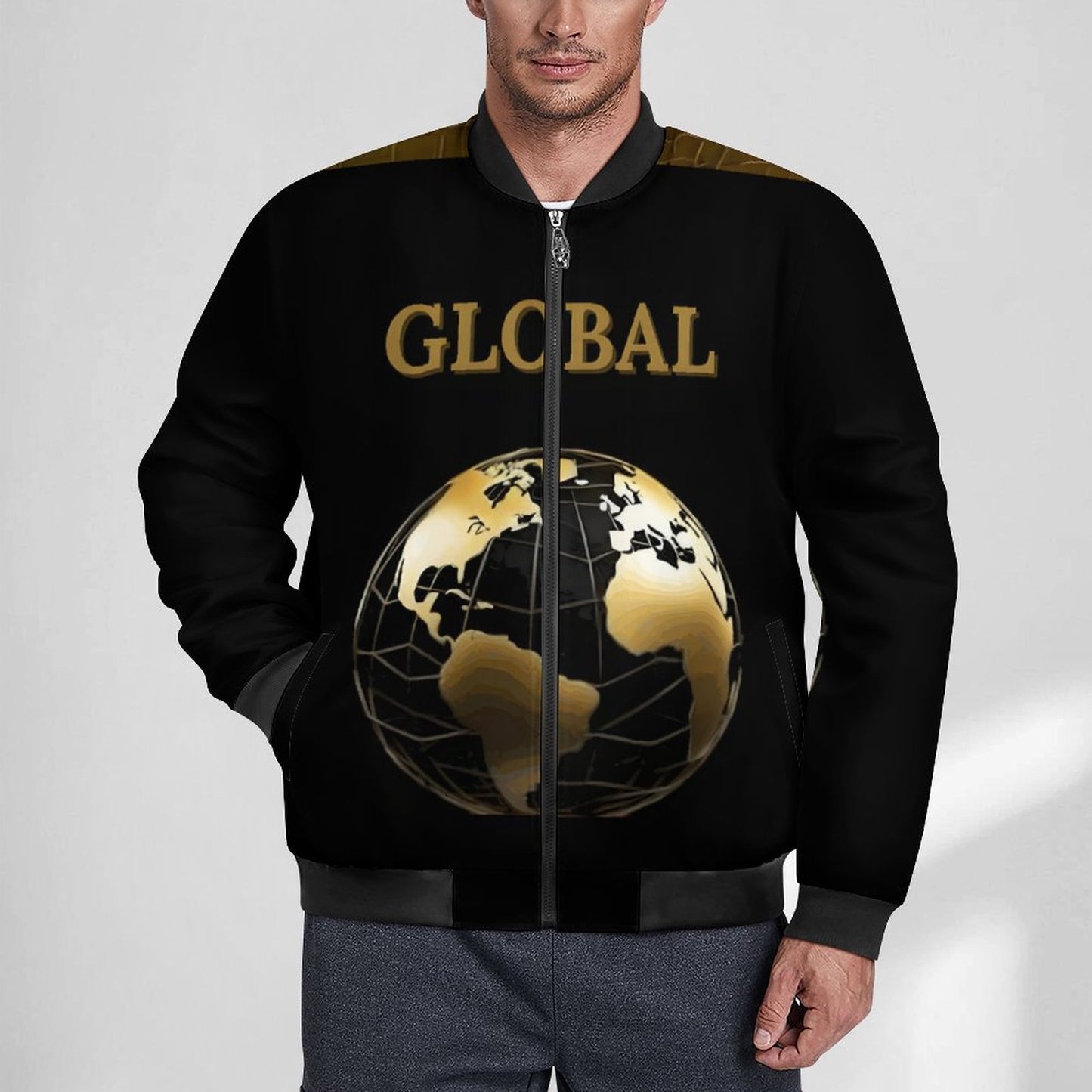180gsm Zipper Bomber Jacket BMJ (All-Over Printing)