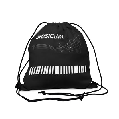 MUSICIAN'S PIANO Outdoor Drawstring Bag