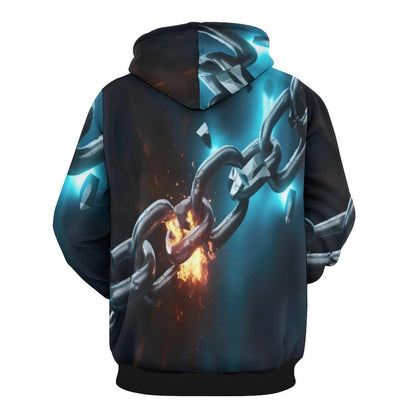 230gsm Men's Cool Hoodie with Double-layer Cap (All-Over Printing)