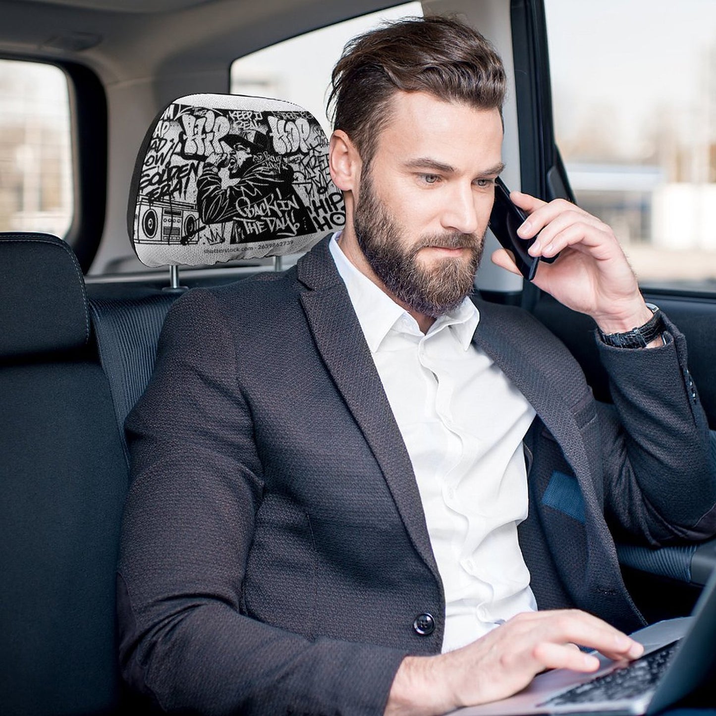 Custom Car Headrest Covers