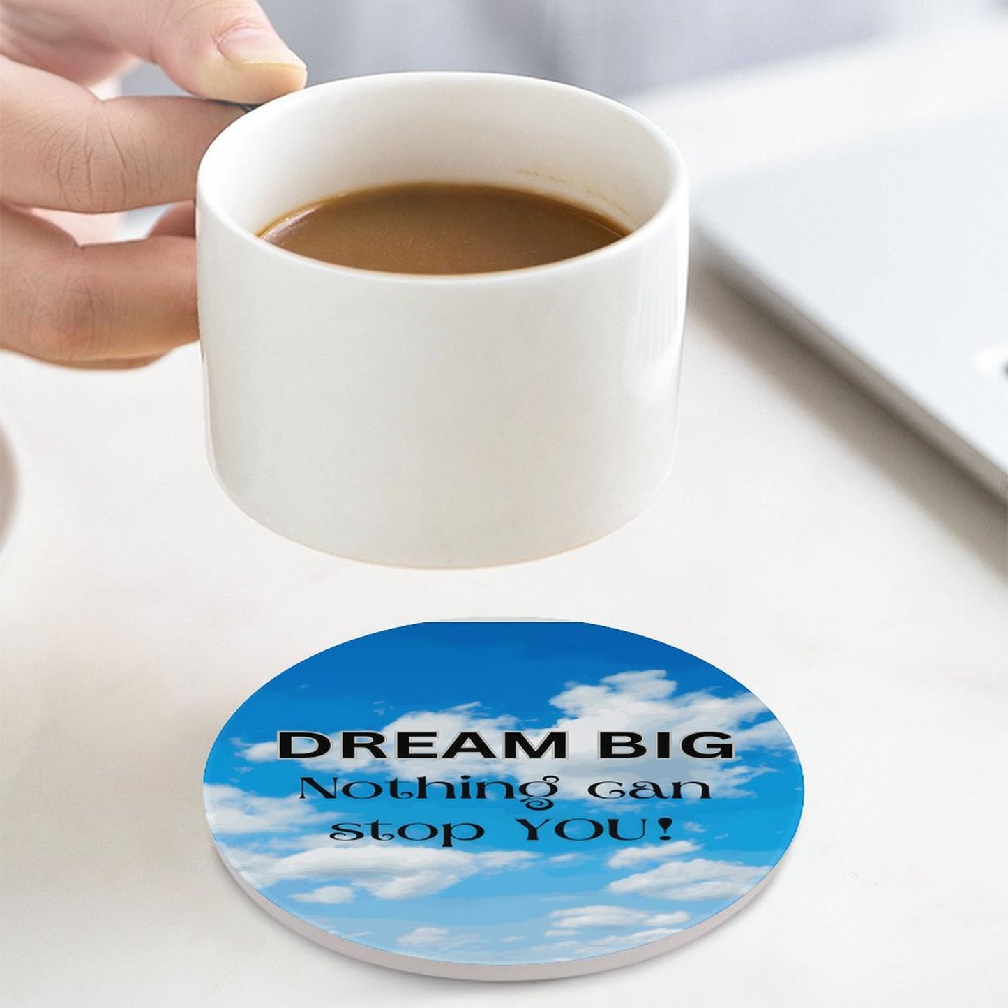 Round Ceramic Coaster