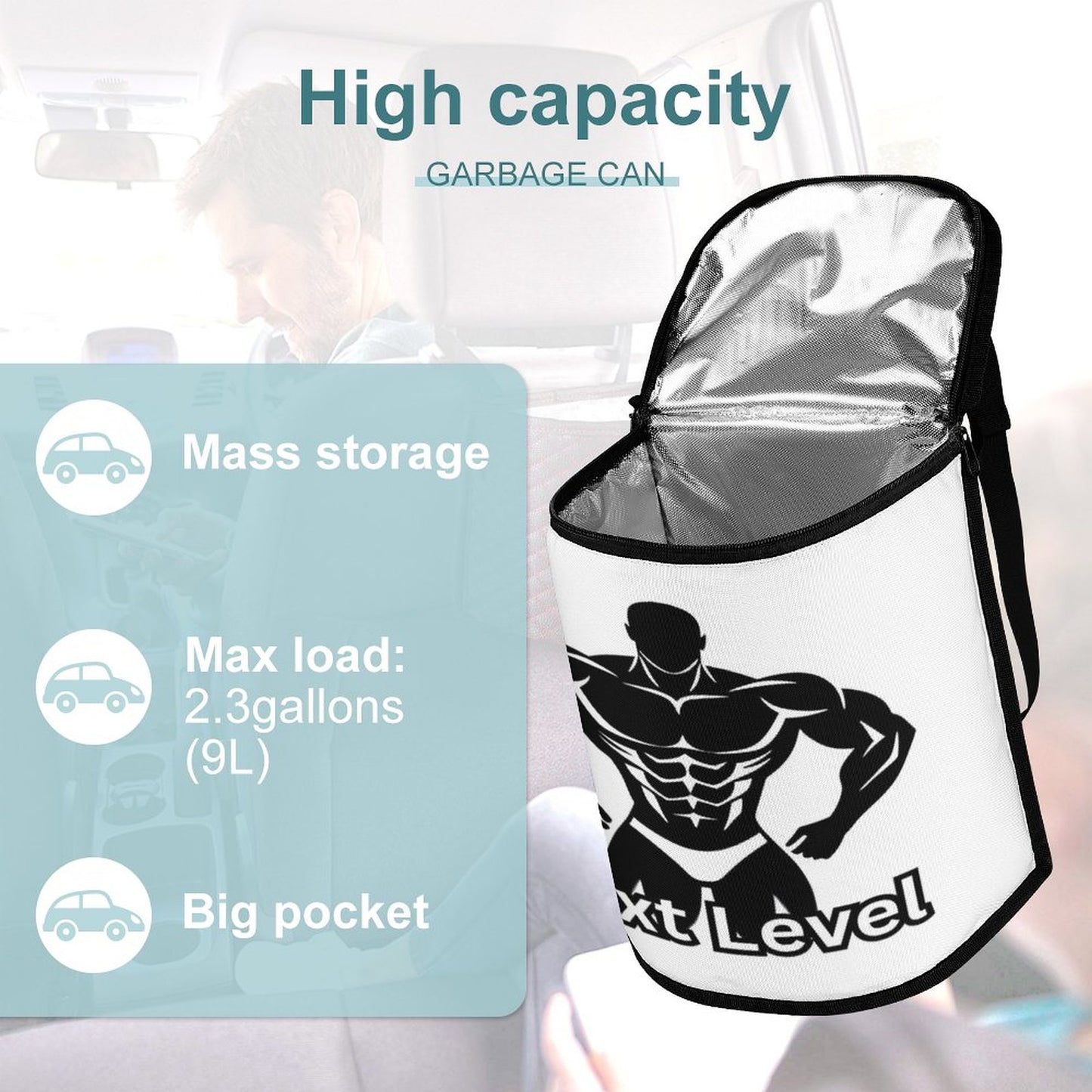 Collapsible Car Trash Bin