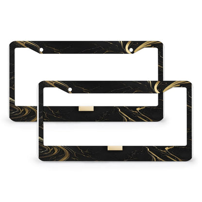 License Plate Frames with 2 Round Holes (1 Pair)