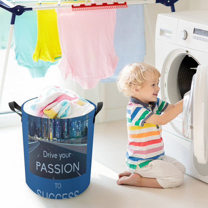 Drawstring collapsible Laundry Basket