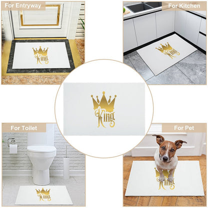 Crystal Velvet Bedroom Floor Mat