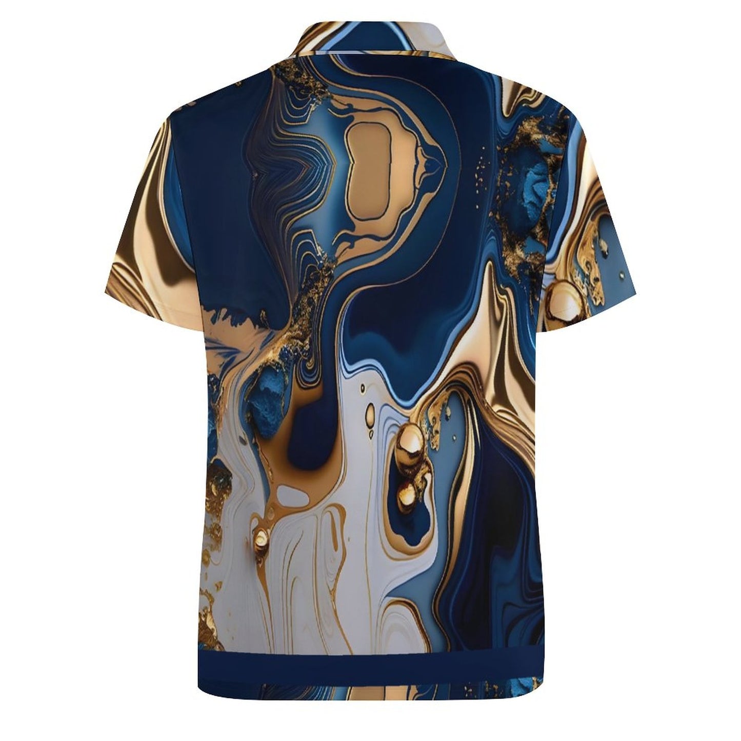 Custom Polo Shirts with All-Over printing Design Straight B612