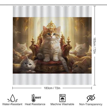 Shower Curtain Set with 3 Rugs