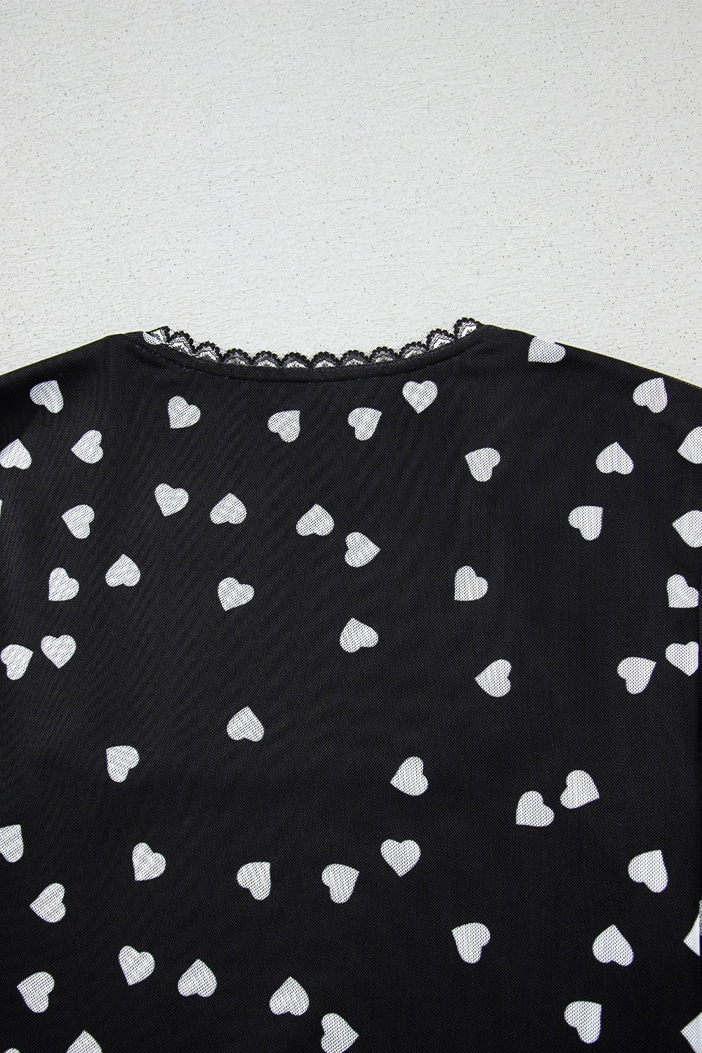 Heart Square Neck Long Sleeve Bodysuit-S-XL