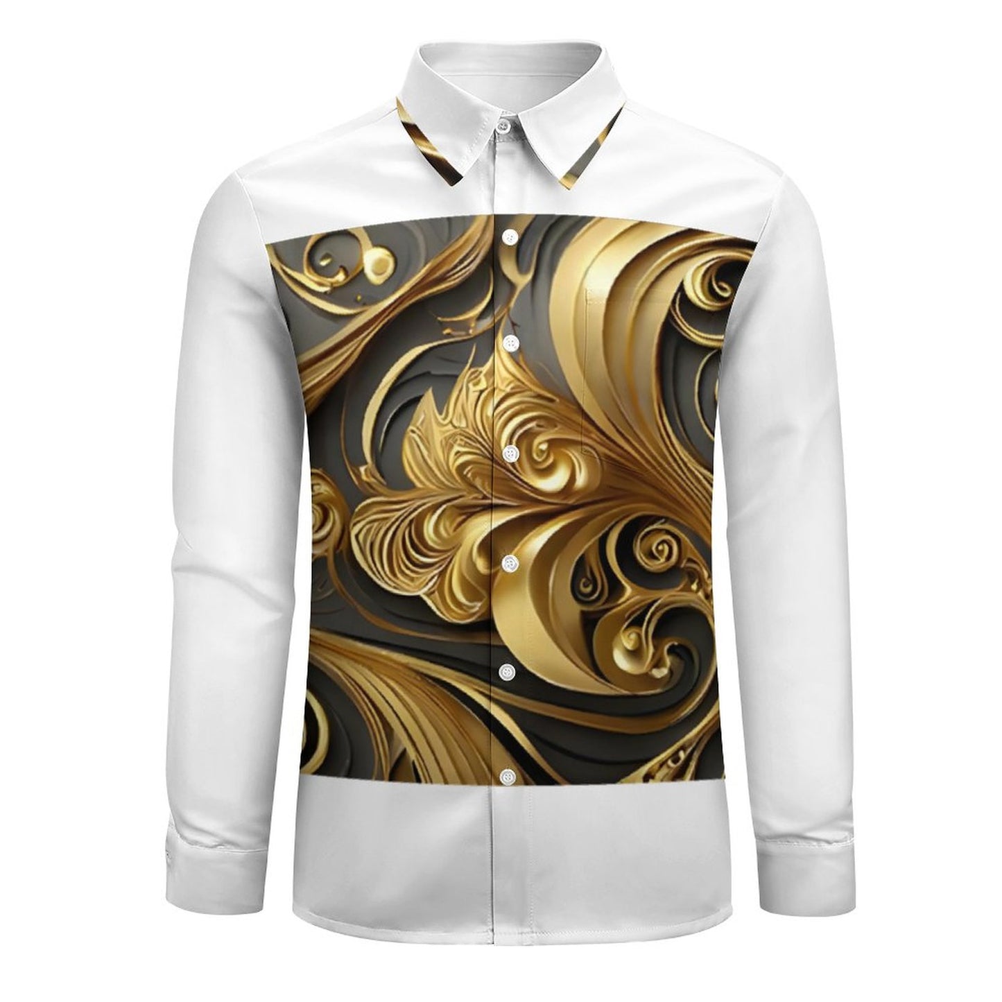Men's Long Sleeve Shirt with Pocket(All-Over Printing)