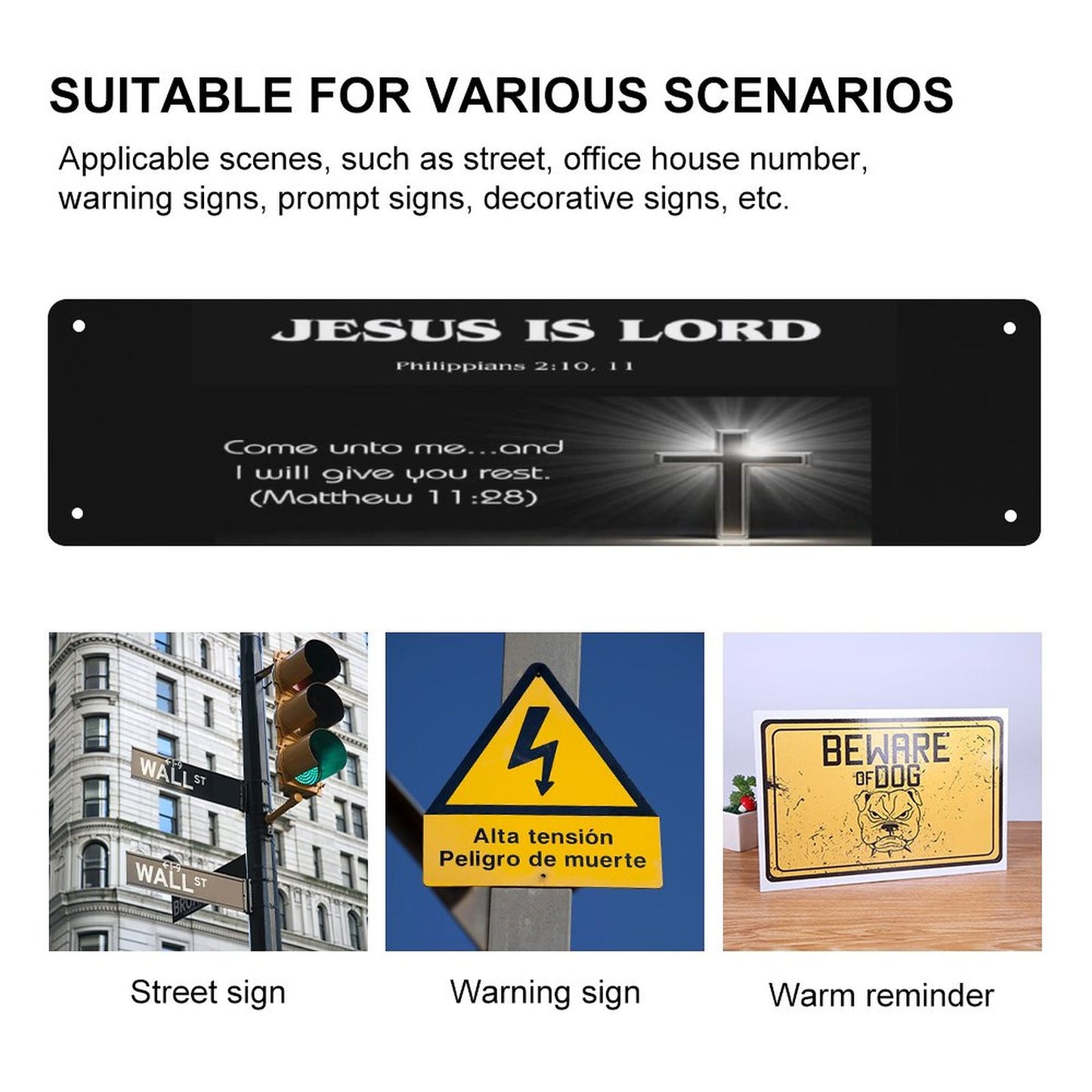 Slim Metal Tin Sign