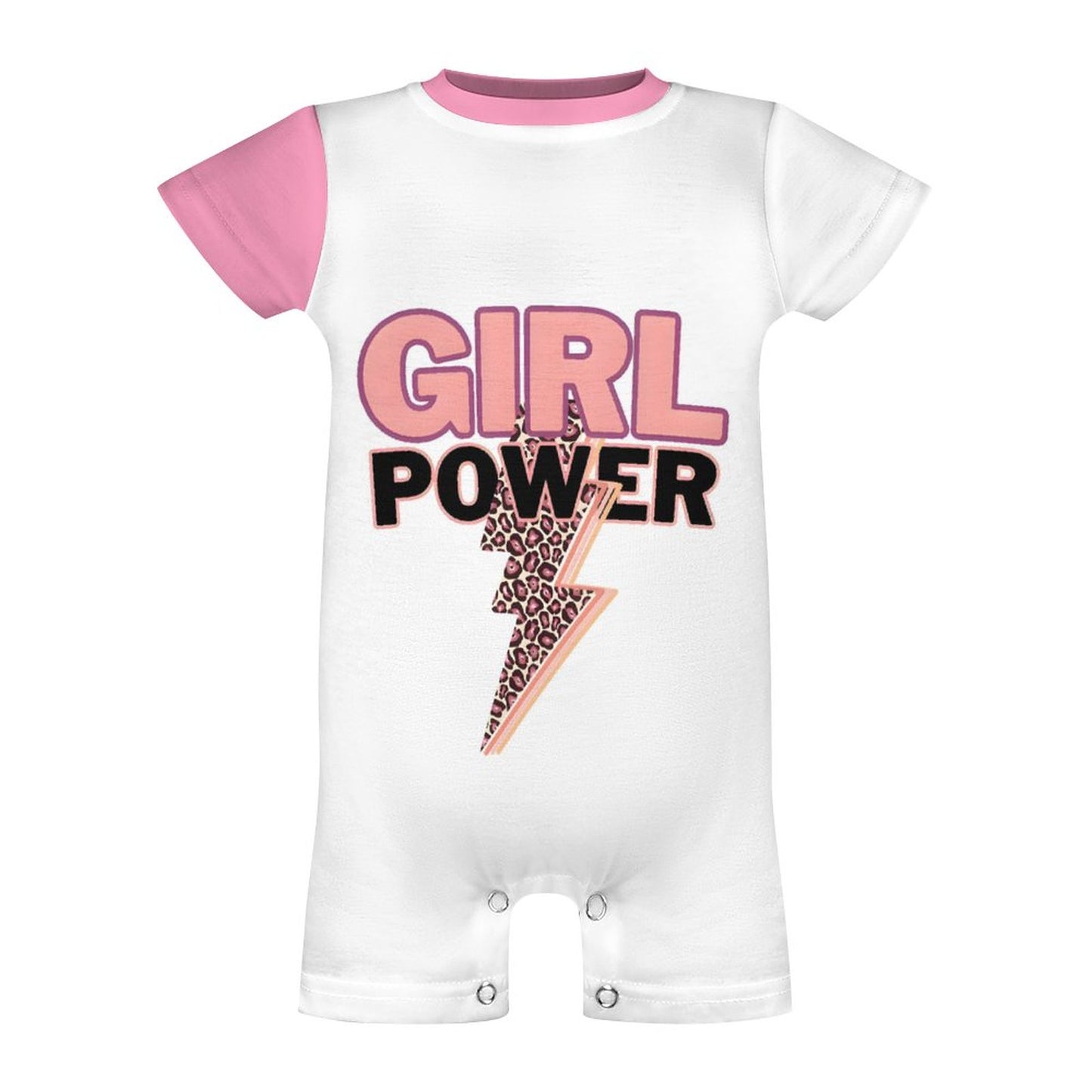 Short Sleeve Baby Bodysuit Romper PLR (All-Over Printing)