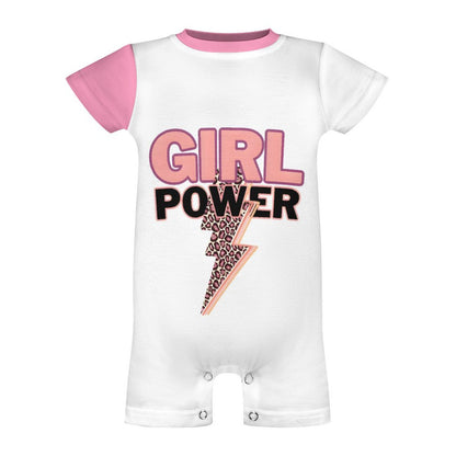 Short Sleeve Baby Bodysuit Romper PLR (All-Over Printing)