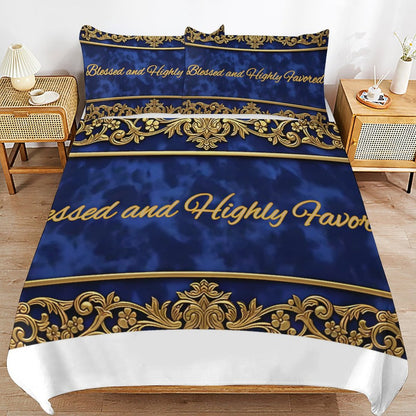 3-Piece Bedding Set-90"x90"/ 229x229cm (Dual-sided Printing)