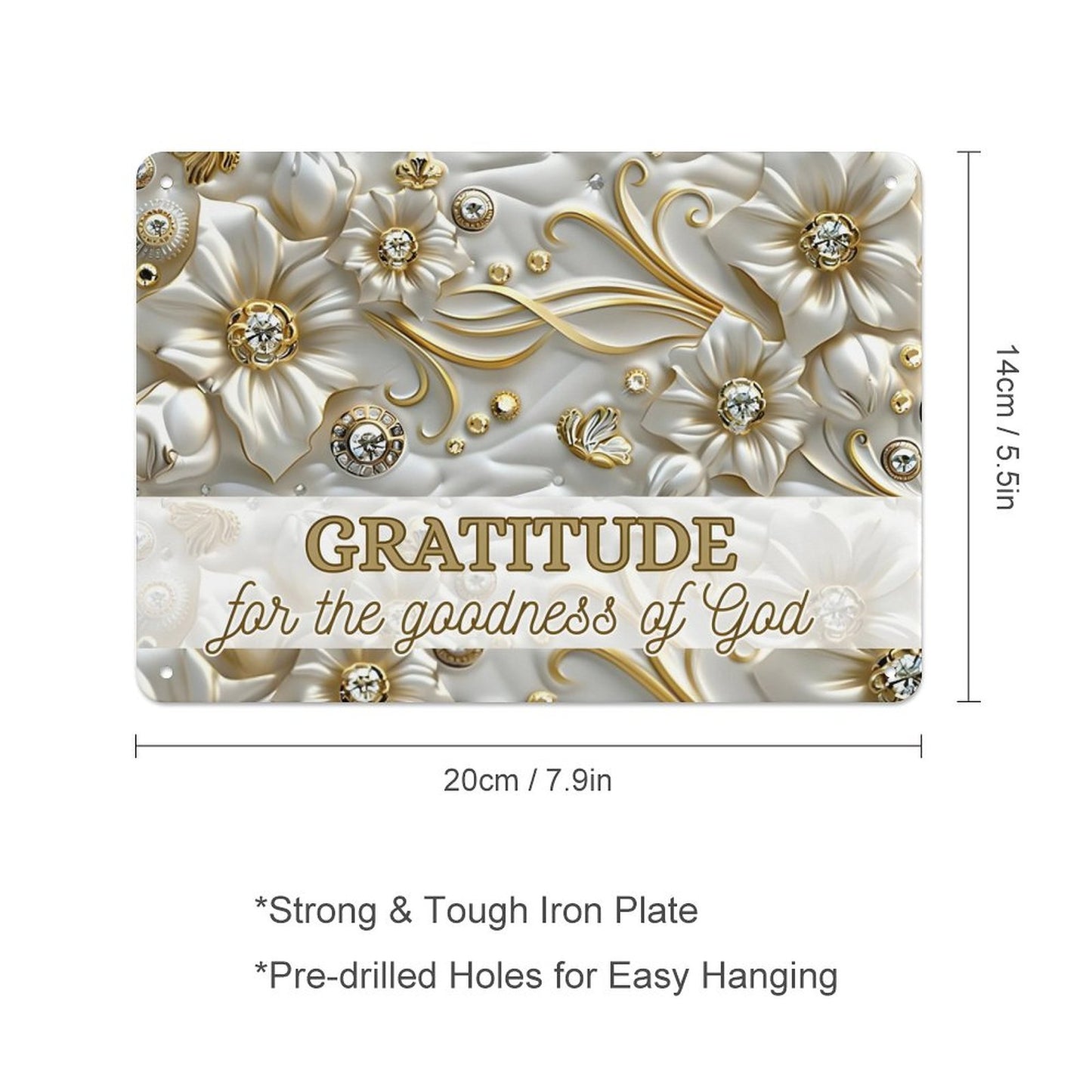 Horizontal Personalized Metal Wall Art Tin Sign-5.5"x7.9"/14x20cm