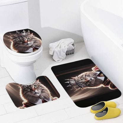 Coral Velvet Restroom Rug Set of 3-19.7"x31.5"/50x80cm