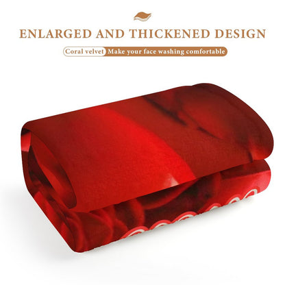 Coral Velvet Towel