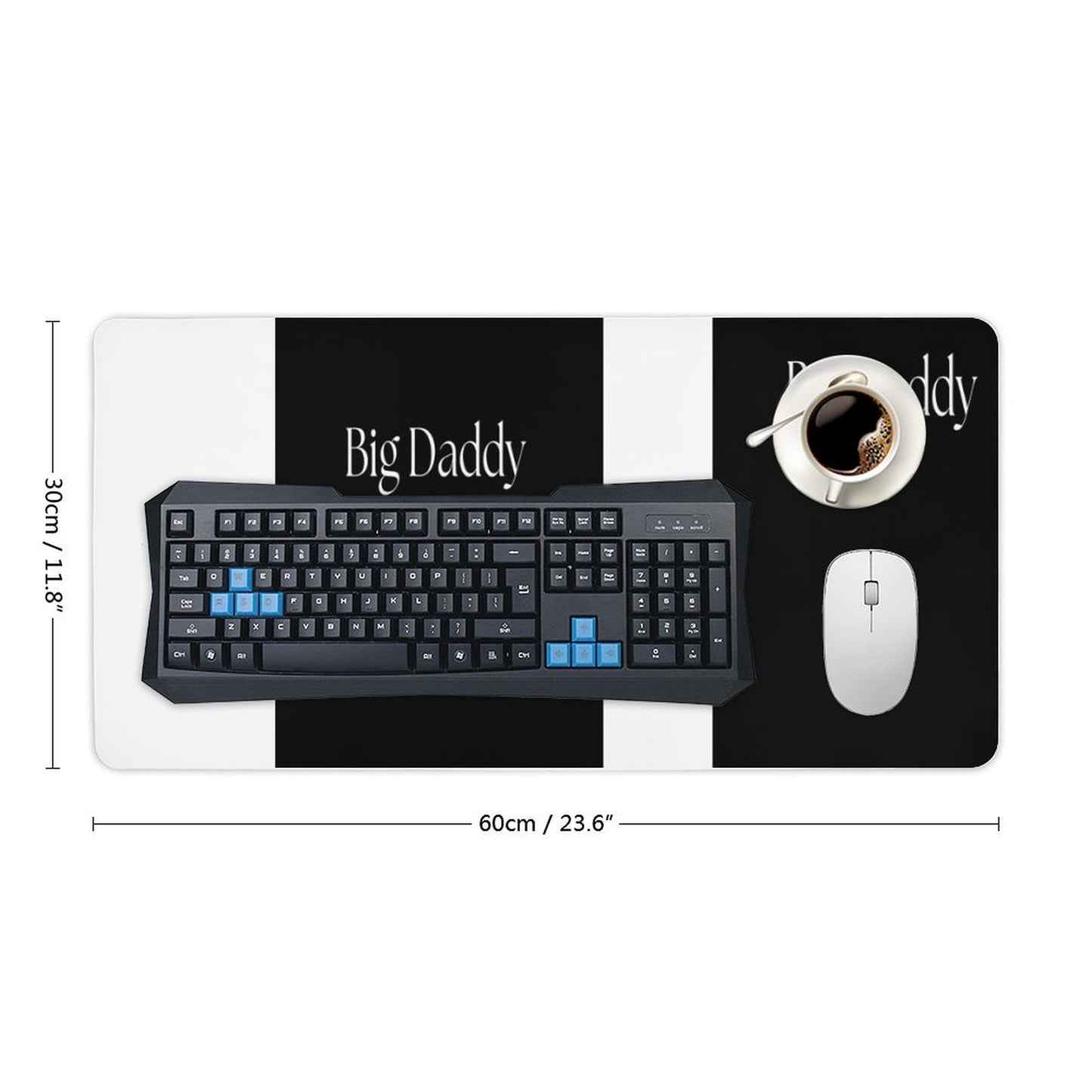 Large Desk Pad Protector without Stitched Edges-12''×24''/ 30x60cm