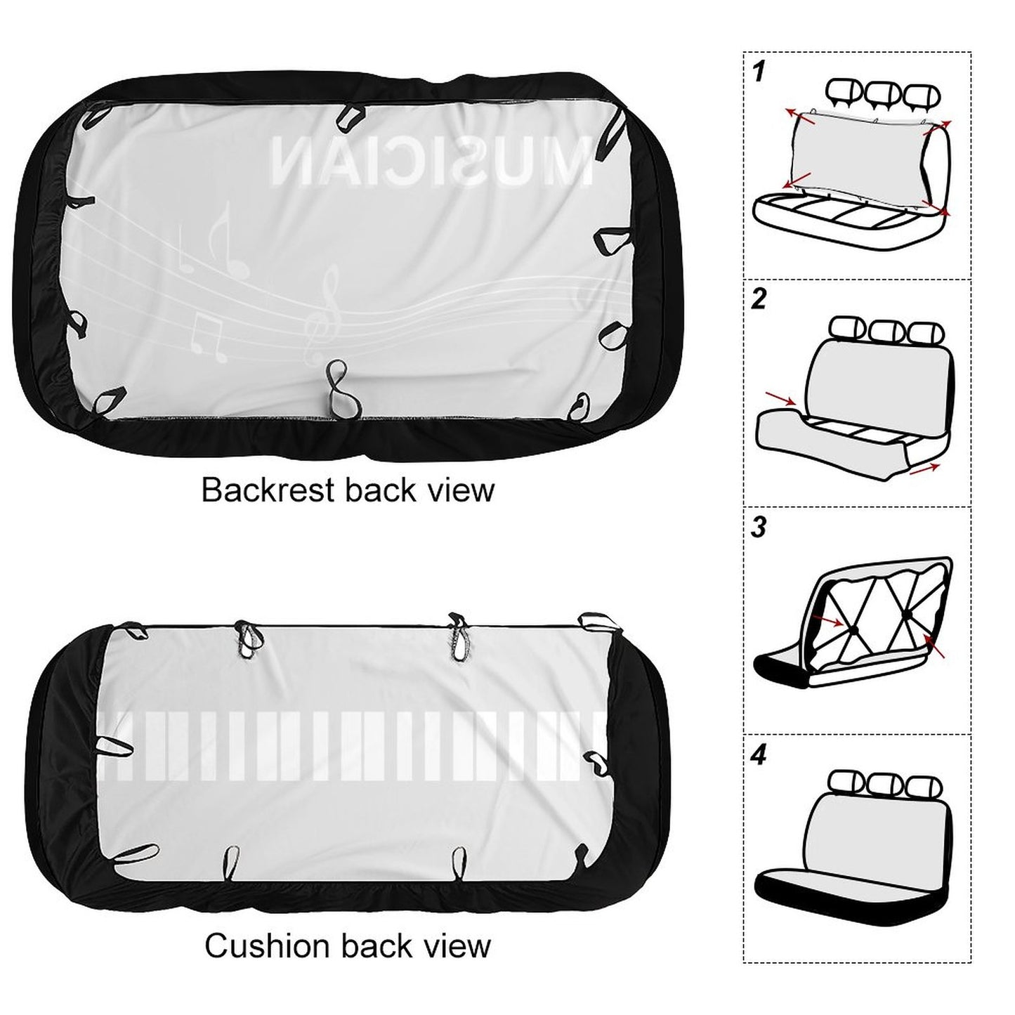 Back Seat Cover for Cars-MUSICIAN
