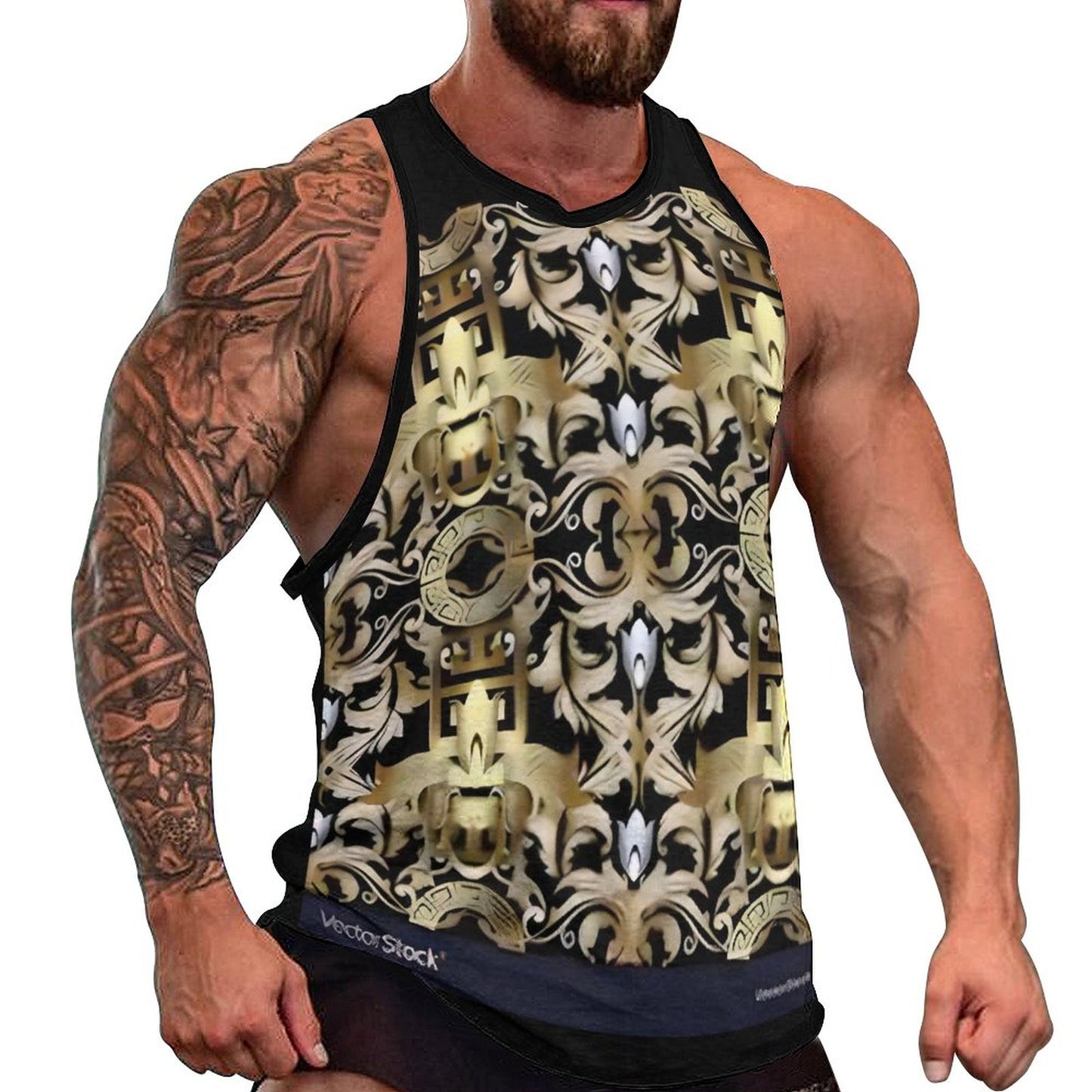 Men's Next Level Tank Top BKREV1 (All-Over Printing)