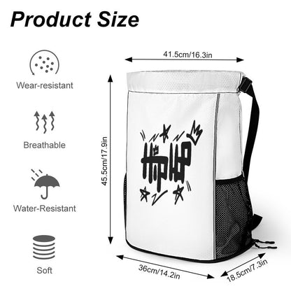 Waffle Cloth Drawstring Bag