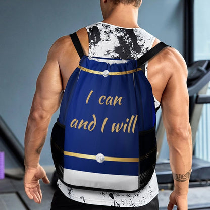 Waffle Cloth Sprots Drawstring Bag (Multi-Sites)