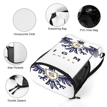 Waffle Cloth Sprots Drawstring Bag (Multi-Sites)