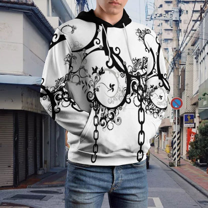 230gsm Men's Cool Hoodie with Double-layer Cap (All-Over Printing)