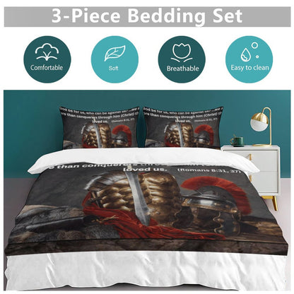 3-Piece Bedding Set-86"×70"/ 218×177cm (Dual-sideded Printing)