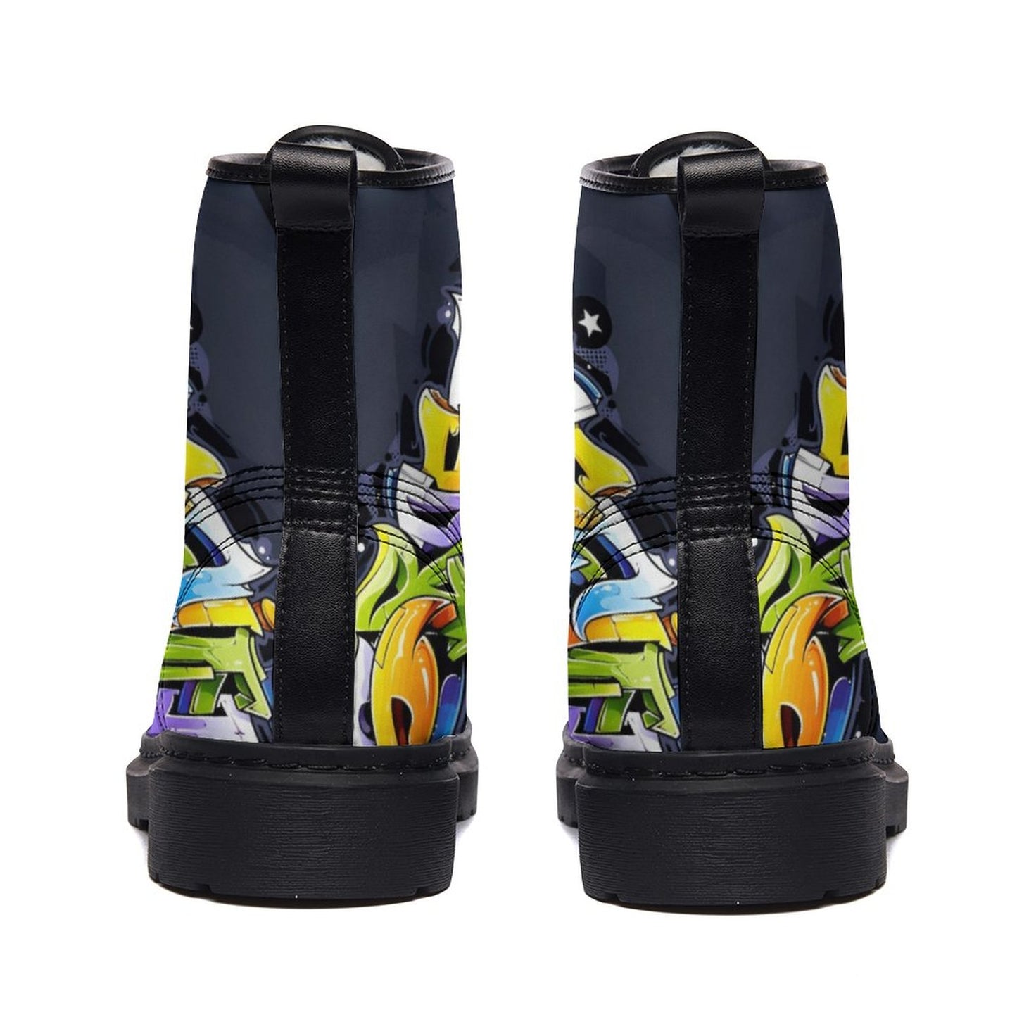 COLORFUL GRAFFITI Unisex Boots (comfortable plush FUR interior)
