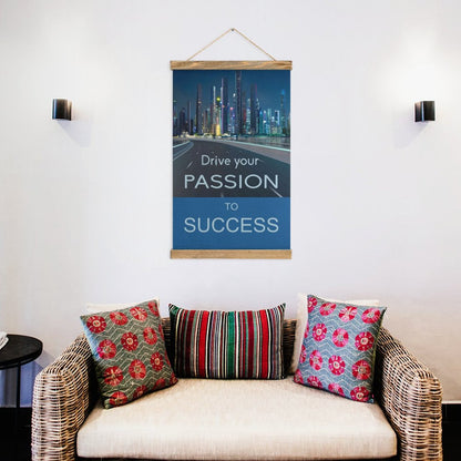 Framed Flax Painting Wall Decor