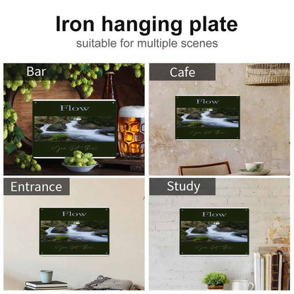 Horizontal Personalized Metal Wall Art Tin Sign-5.5"x7.9"/14x20cm