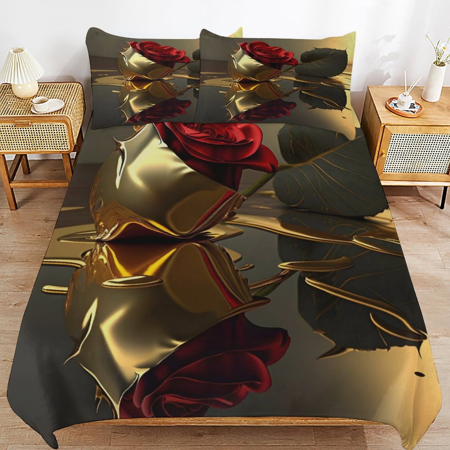 3-Piece Bedding Set-102"x90"/ 259x229cm (Dual-sided Printing)