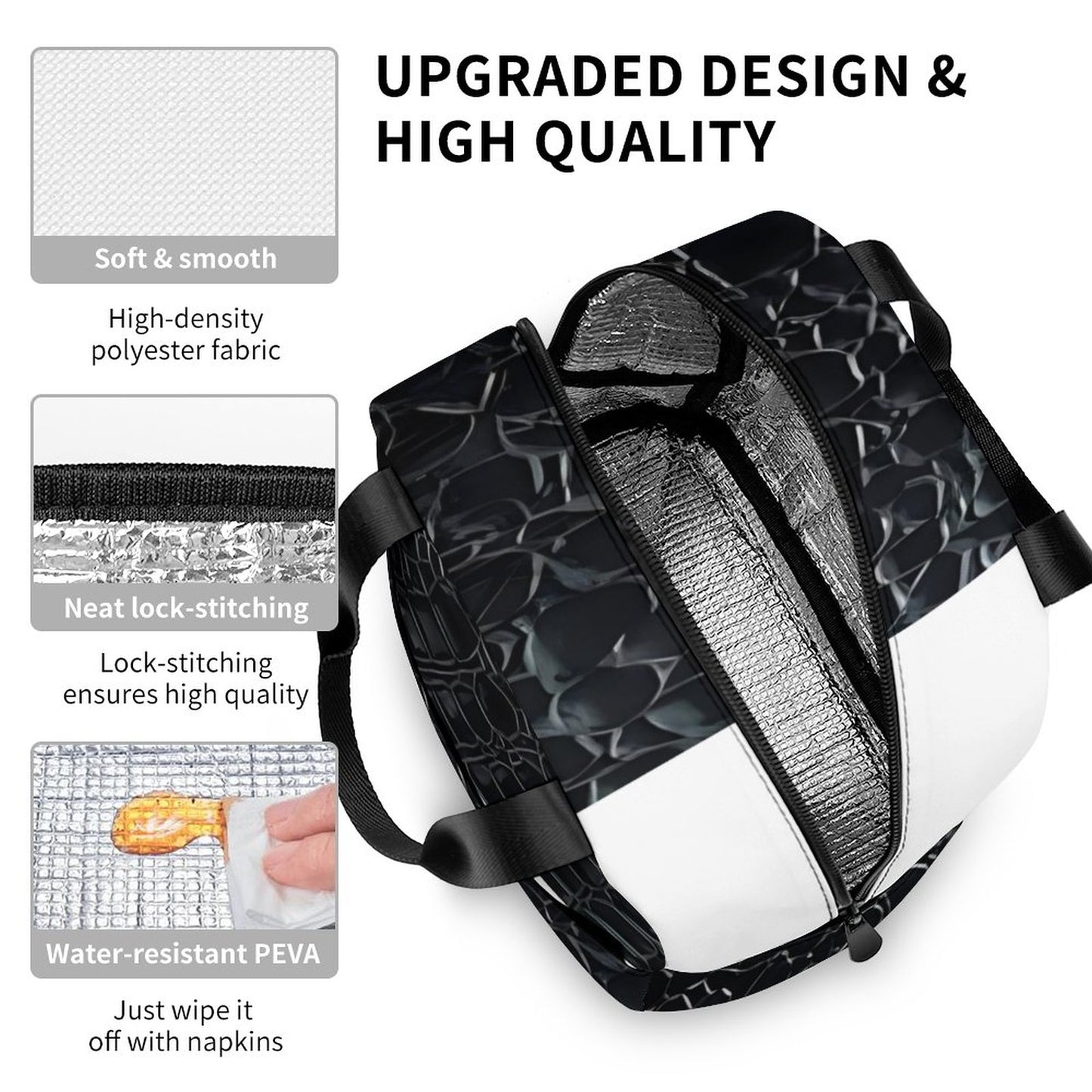 Large Insulated Lunch Totes for Adults (All-Over Printing)