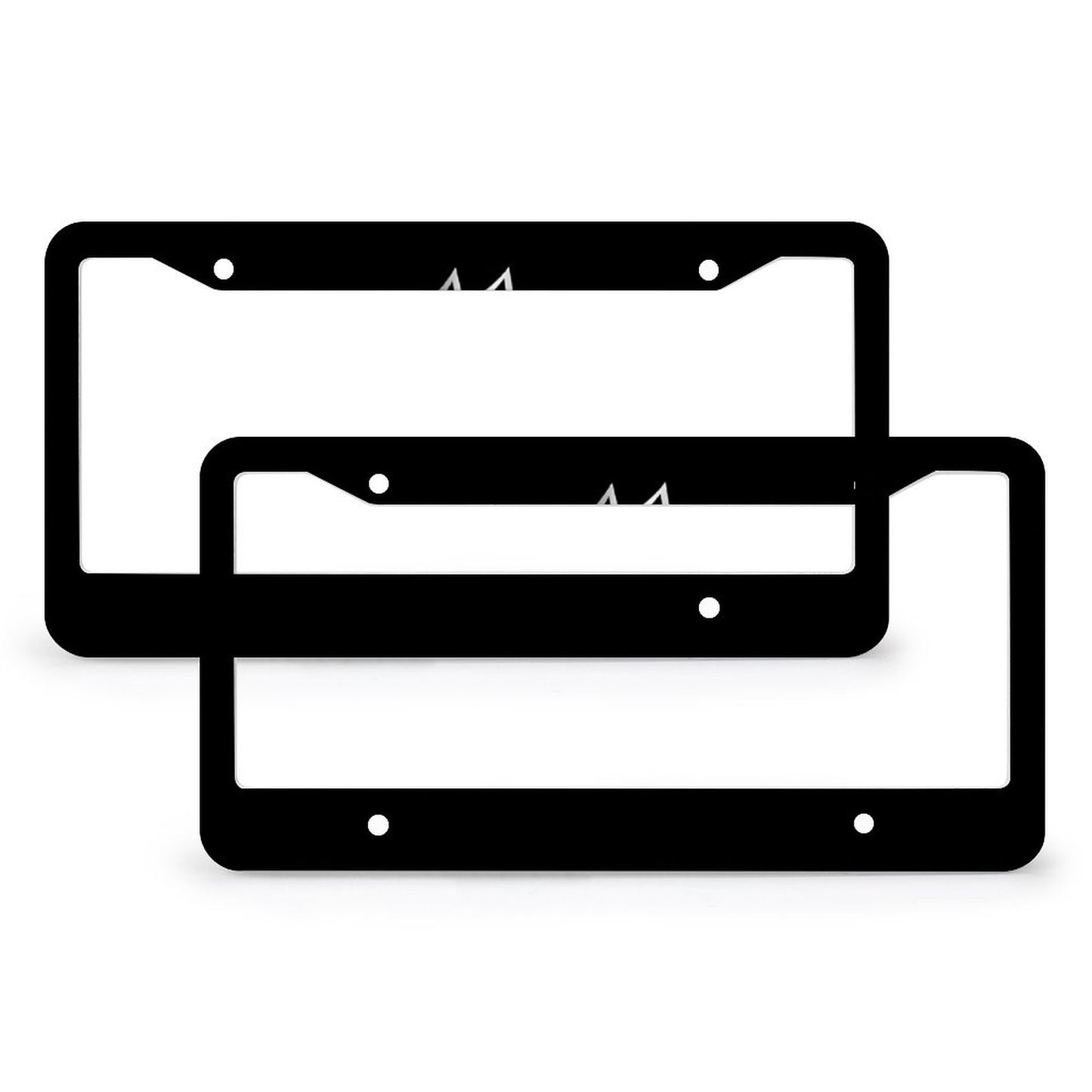 License Plate Frames with 4 Round Holes (1 Pair)