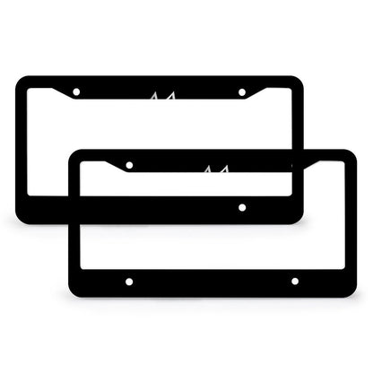 License Plate Frames with 4 Round Holes (1 Pair)