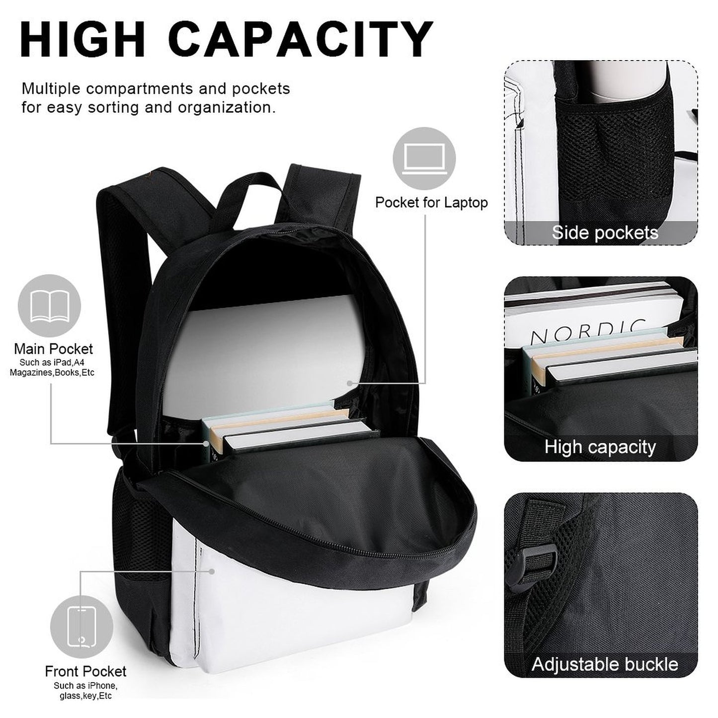 Set of 3 Bags (Shoulder Bag Lunch Bag & Pencil Pouch)