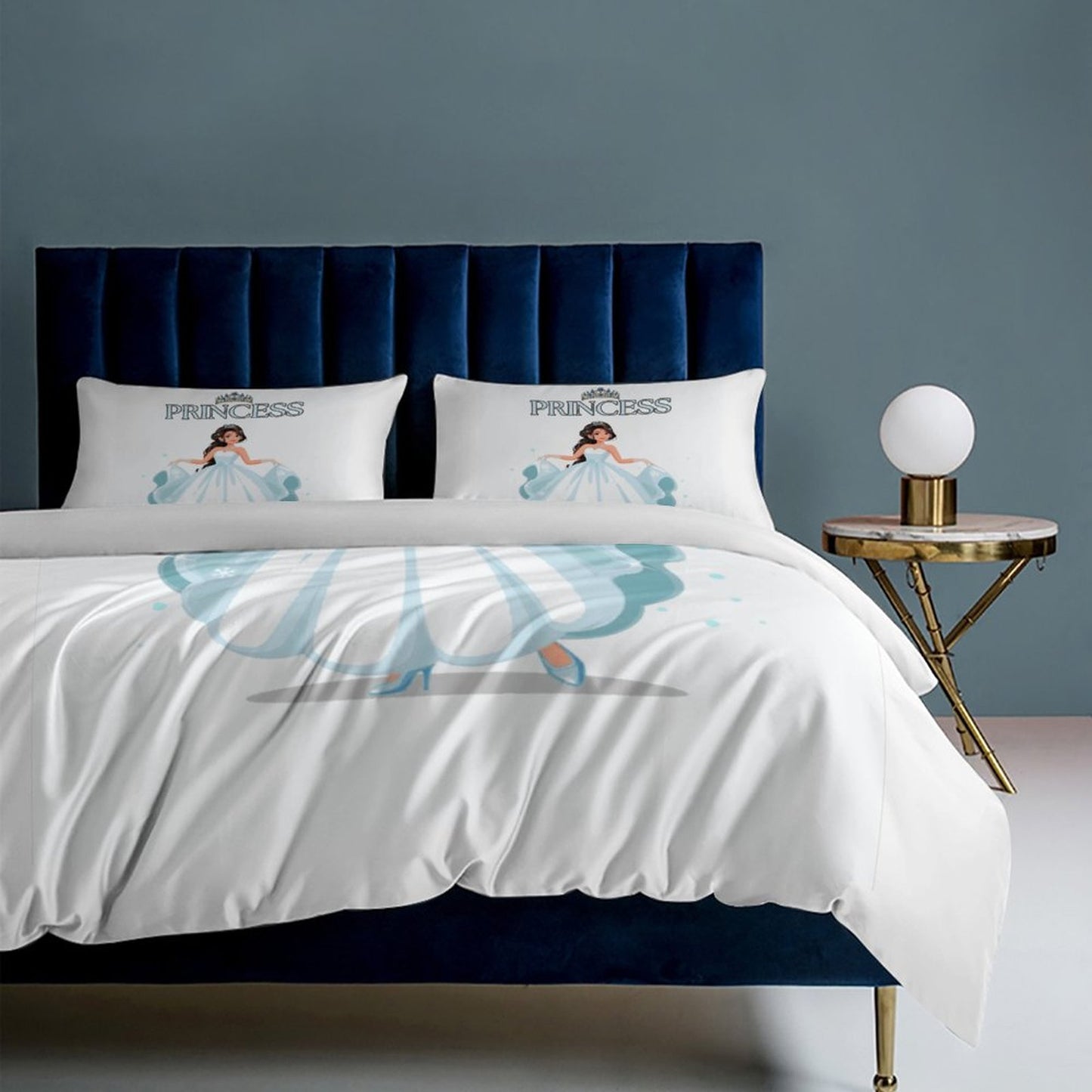 3-Piece Bedding Set-86"×70"/ 218×177cm (Dual-sidede Printing)