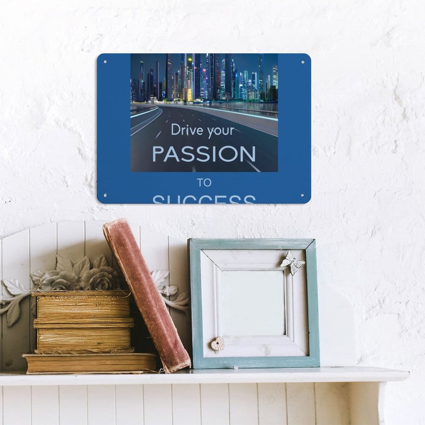 Horizontal Personalized Metal Wall Art Tin Sign-5.5"x7.9"/14x20cm