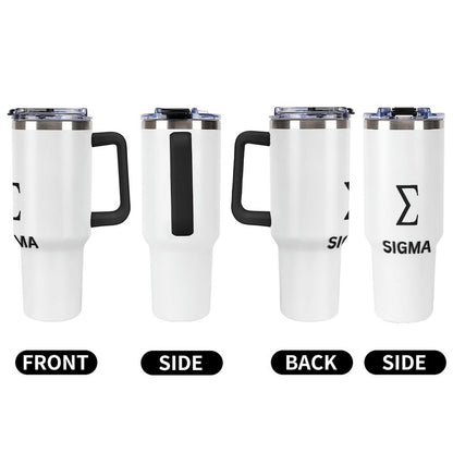 40oz Insulated Tumbler with Handle and Straw