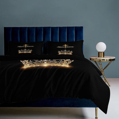 3-Piece Bedding Set-102"x90"/ 259x229cm (Dual-sided Printing)