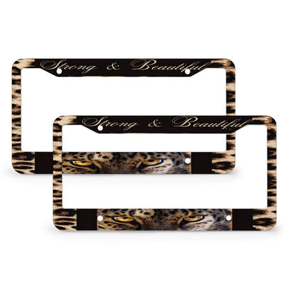 License Plate Frames with 4 Round Holes (1 Pair)